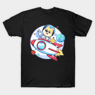 Shiba to the moon T-Shirt